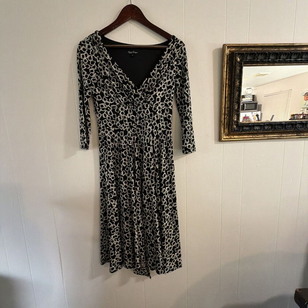 Suzi Chin Maggy Boutique Dress Women's Size 6 Fit n Flare Retro Bow